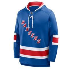 NHL New York Rangers Fanatics Prime Time Fleece Hoodie - Blue