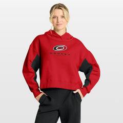 NHL Carolina Hurricanes Fanatics Women's Back Check Boxy Hoodie - Red