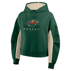 NHL Minnesota Wild Fanatics Women's Back Check Boxy Hoodie - Green