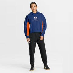NHL Edmonton Oilers Fanatics Women's Back Check Boxy Hoodie - Royal