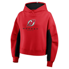 NHL New Jersey Devils Fanatics Women's Back Check Boxy Hoodie - Red