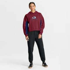 NHL Colorado Avalanche Fanatics Women's Back Check Boxy Hoodie - Burgundy