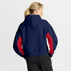 NHL Montreal Canadiens Fanatics Women's Back Check Boxy Hoodie - Navy