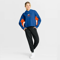 NHL New York Islanders Fanatics Women's Back Check Boxy Hoodie - Royal