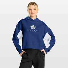 NHL Toronto Maple Leafs Fanatics Women's Back Check Boxy Hoodie - Blue