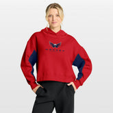 NHL Washington Capitals Fanatics Women's Back Check Boxy Hoodie - Red