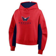 NHL Washington Capitals Fanatics Women's Back Check Boxy Hoodie - Red