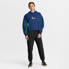 NHL Vancouver Canucks Fanatics Women's Back Check Boxy Hoodie - Blue