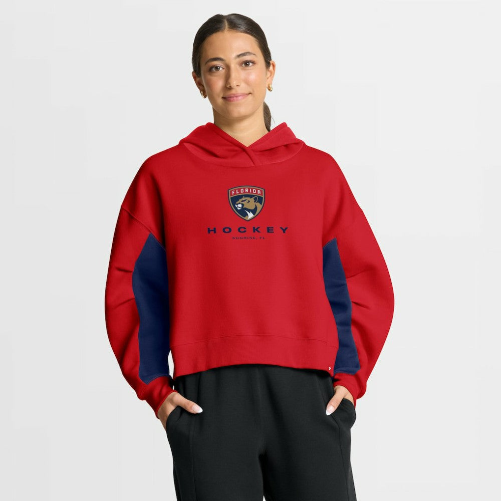 NHL Florida Panthers Fanatics Women's Back Check Boxy Hoodie - Red