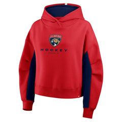 NHL Florida Panthers Fanatics Women's Back Check Boxy Hoodie - Red