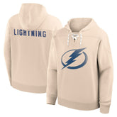 NHL Tampa Bay Lightning Fanatics Vintage Hoodie - Cream