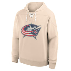 NHL Columbus Blue Jackets Fanatics Vintage Hoodie - Cream