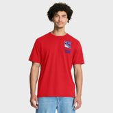 NHL New York Rangers Fanatics Crash The Net Legacy T-Shirt - Red
