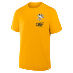 NHL Pittsburgh Penguins Fanatics Crash The Net Legacy T-Shirt - Gold