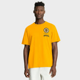 NHL Boston Bruins Fanatics Crash The Net Legacy T-Shirt - Gold