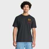 NHL Chicago Blackhawks Fanatics Crash The Net Legacy T-Shirt - Black