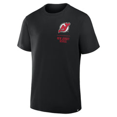 NHL New Jersey Devils Fanatics Crash The Net Legacy T-Shirt - Black