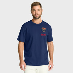 NHL Florida Panthers Fanatics Crash The Net Legacy T-Shirt - Navy