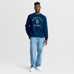 NHL Seattle Kraken Fanatics Stickler Sweatshirt - Deep Sea Blue