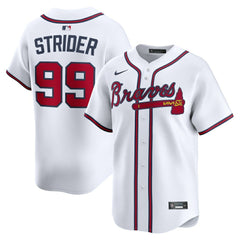 MLB Spencer Strider Atlanta Braves Nike Home Limited Player Jersey - White