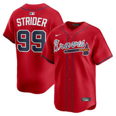 MLB Spencer Strider Atlanta Braves Nike Alternate Limited Player Jersey - Red