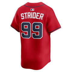 MLB Spencer Strider Atlanta Braves Nike Alternate Limited Player Jersey - Red