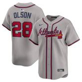 MLB Matt Olson Atlanta Braves Nike Road Limited Player Jersey - Gray