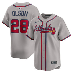 MLB Matt Olson Atlanta Braves Nike Road Limited Player Jersey - Gray