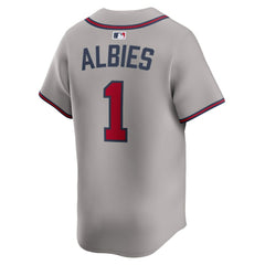 MLB Ozzie Albies Atlanta Braves Nike Road Limited Player Jersey - Gray