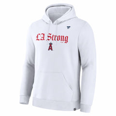 Los Angeles Angels Fanatics Unisex LA Strong Premium Fleece Pullover Hoodie - White Hoodies