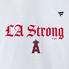 Los Angeles Angels Fanatics Unisex LA Strong Premium Fleece Pullover Hoodie - White Hoodies