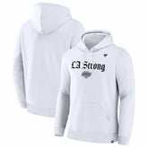 NHL Los Angeles Kings Fanatics Unisex LA Strong Premium Fleece Pullover Hoodie - White
