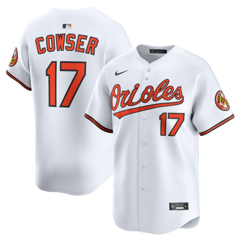 MLB Colton Cowser Baltimore Orioles Nike Home Limited Player Jersey - White