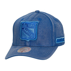 NHL New York Rangers Mitchell & Ness Downtown Snow Wash Pro-Crown Adjustable Hat - Blue