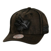 NHL San Jose Sharks Mitchell & Ness Downtown Snow Wash Pro-Crown Adjustable Hat - Black