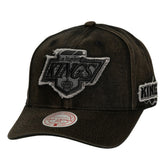 NHL Los Angeles Kings Mitchell & Ness Downtown Snow Wash Pro-Crown Adjustable Hat - Black