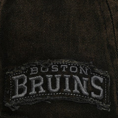 NHL Boston Bruins Mitchell & Ness Downtown Snow Wash Pro-Crown Adjustable Hat - Black