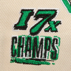 Boston Celtics 17x NBA Champions Soul Legacy Defined Pro Crown Snapback Hat Cream/Kelly Green