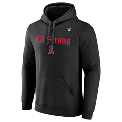 Los Angeles Angels Fanatics Unisex LA Strong Fleece Pullover Hoodie - Black Hoodies