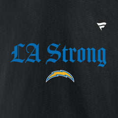 Los Angeles Chargers Unisex LA Strong Fleece Pullover Hoodie Black