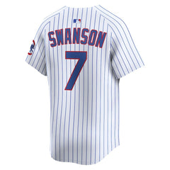 Dansby Swanson Chicago Cubs Nike Home Limited Player Jersey - White Jerseys