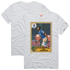 Bo Jackson Kansas City Royals Homage 1987 Topps Baseball Card Player T-Shirt - Ash T-shirts