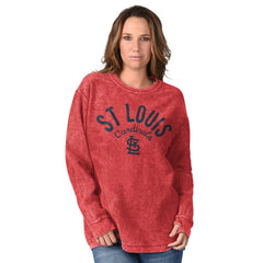 St. Louis Cardinals G-III 4Her by Carl Banks Women's Comfy Cord Pullover Sweatshirt - Red Pullover