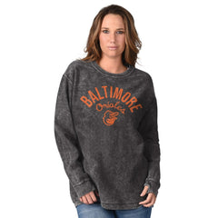 Baltimore Orioles G-III 4Her by Carl Banks Women's Comfy Cord Pullover Sweatshirt - Black Pullover
