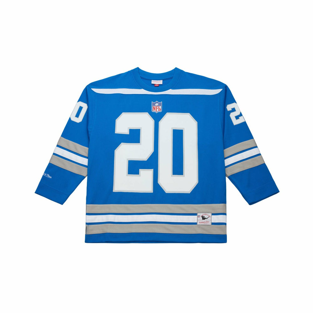 NFL Barry Sanders Detroit Lions Maxxed Out Fashion Hockey Jersey - Blue online