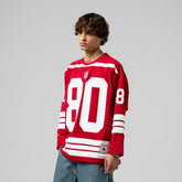 NFL Jerry Rice San Francisco 49ers Maxxed Out Fashion Hockey Jersey - Scarlet on sale