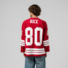 NFL Jerry Rice San Francisco 49ers Maxxed Out Fashion Hockey Jersey - Scarlet on sale