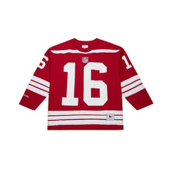 NFL Joe Montana San Francisco 49ers Maxxed Out Fashion Hockey Jersey - Scarlet for sale
