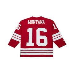 NFL Joe Montana San Francisco 49ers Maxxed Out Fashion Hockey Jersey - Scarlet for sale