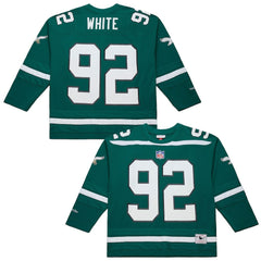 Reggie White Philadelphia Eagles Maxxed Out Fashion Hockey Jersey Kelly Green